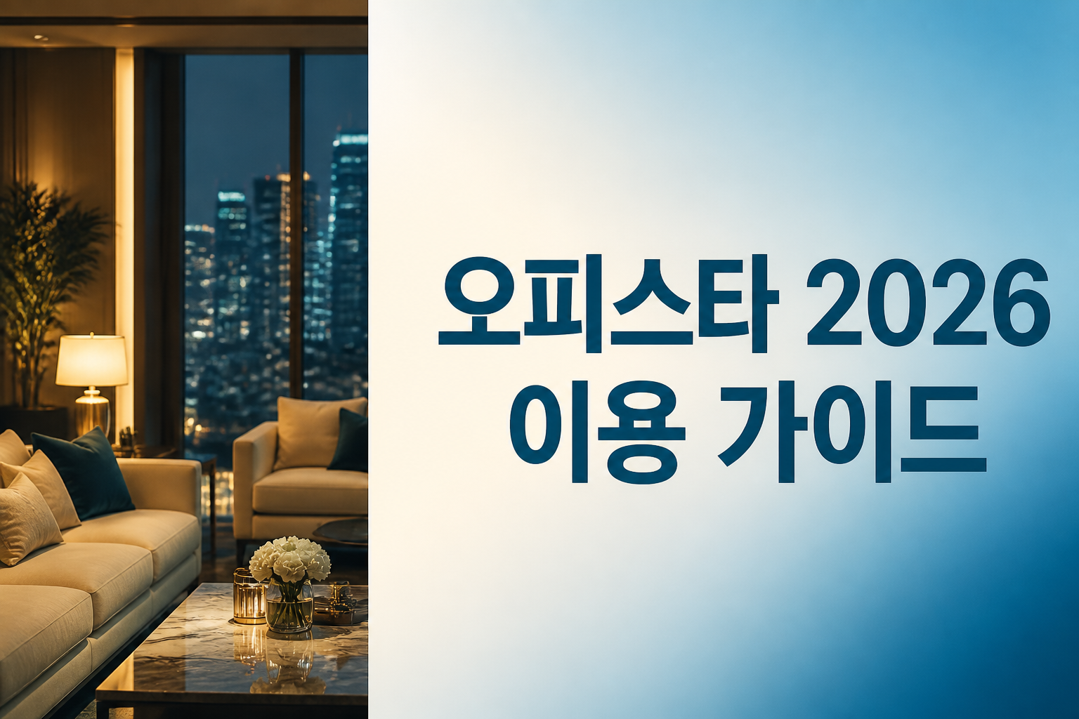 오피스타 2026 이용 가이드